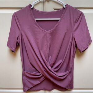 Lululemon Women's Mauve Twist Front Top
